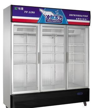 金菱三门风冷玻璃门保鲜展示柜 真风冷科技，开启商用冷藏新体验
